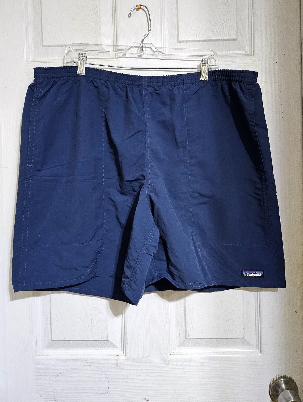 PATAGONIA BAGGIES SWIM TRUNKS SHORTS QUICK DRY MEN'S XXL NAVY BLUE NWOT